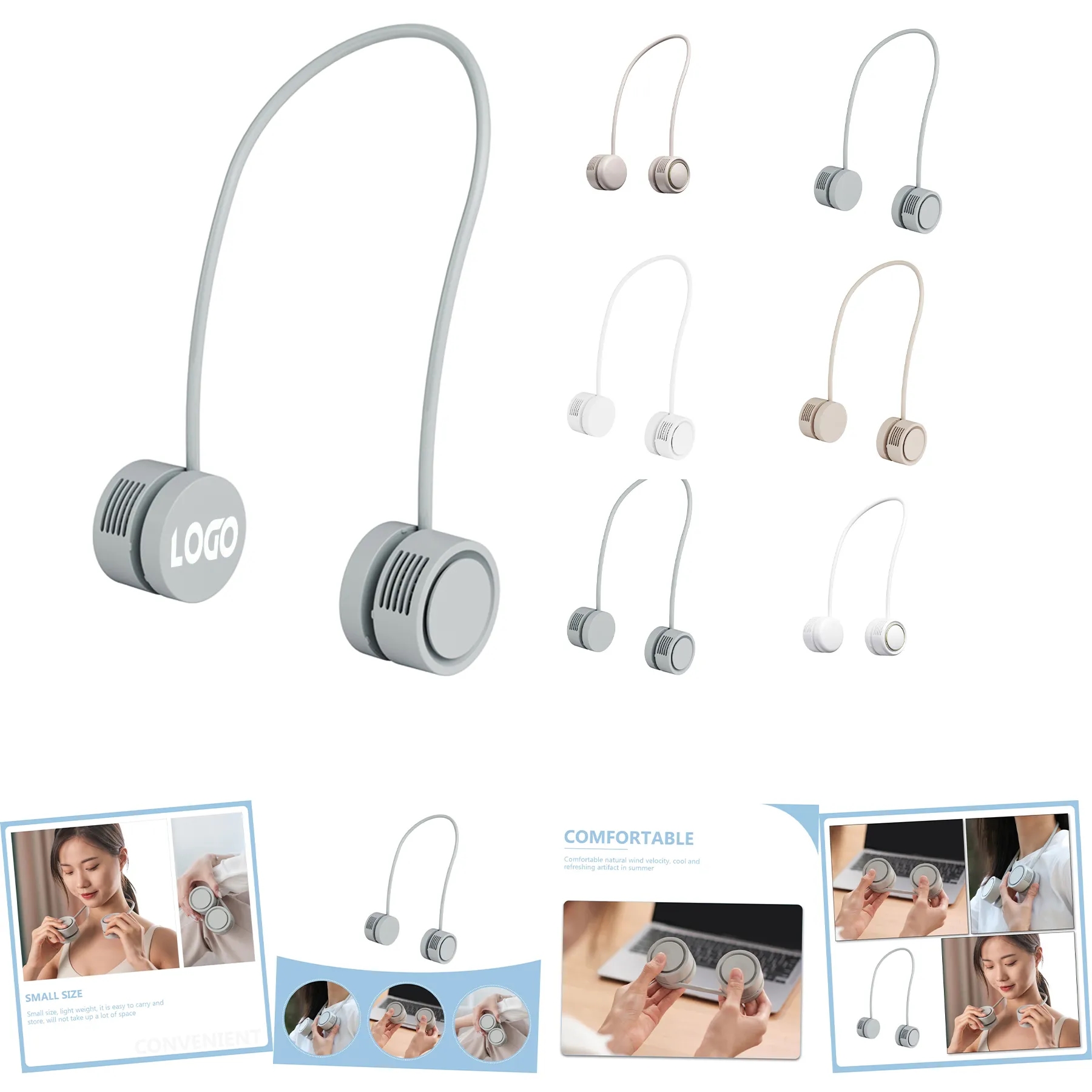 Hanging Portable Neck Fan 2