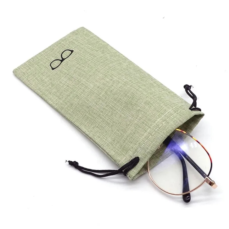 Linen Glasses Cleaning Cloth Pouch 8