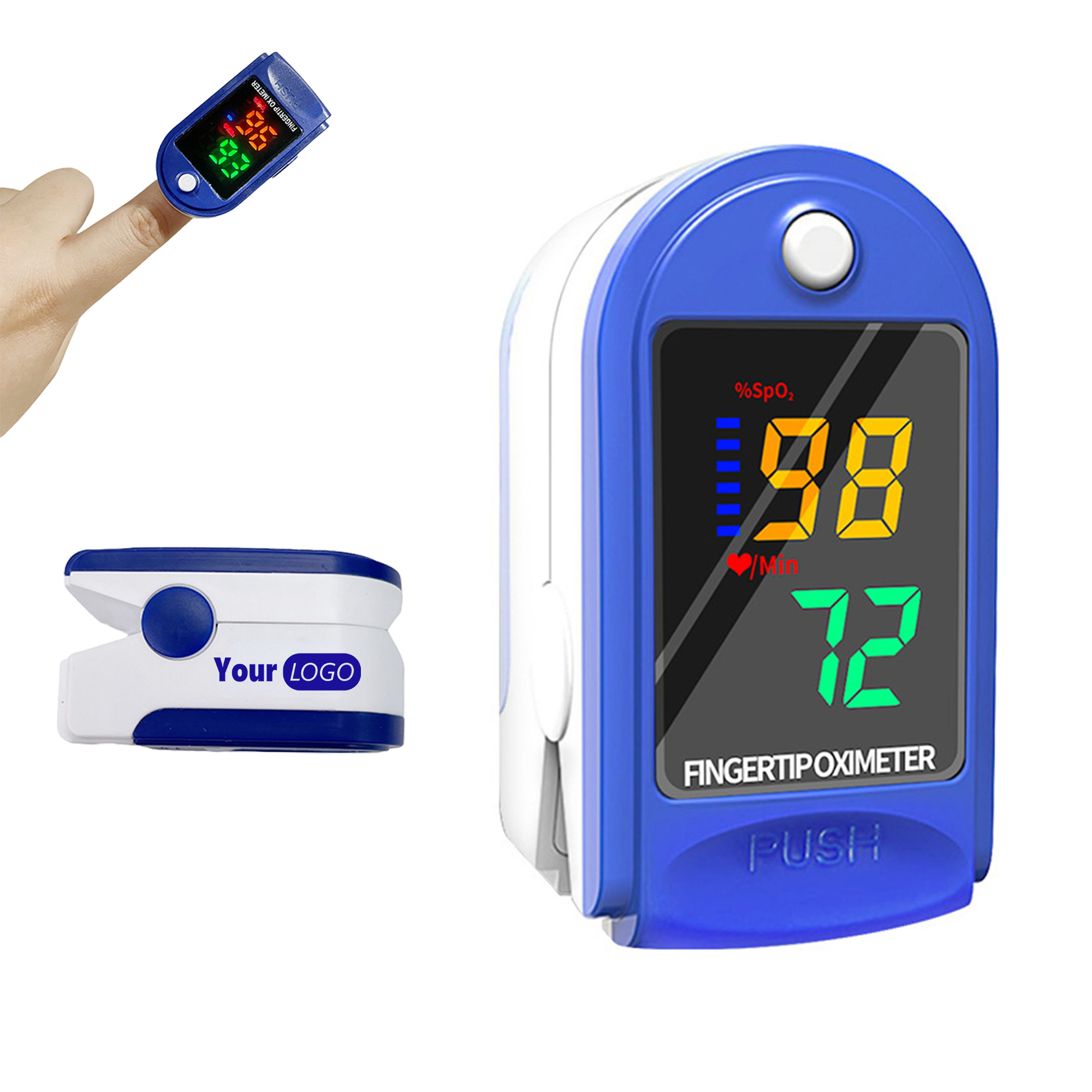 Finger Pulse Oximeter Blood Oxygen Saturation Monitor 3