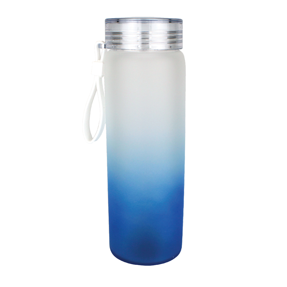 Halcyon® 20 oz. Frosted Glass Bottle with Screw on Lid 6