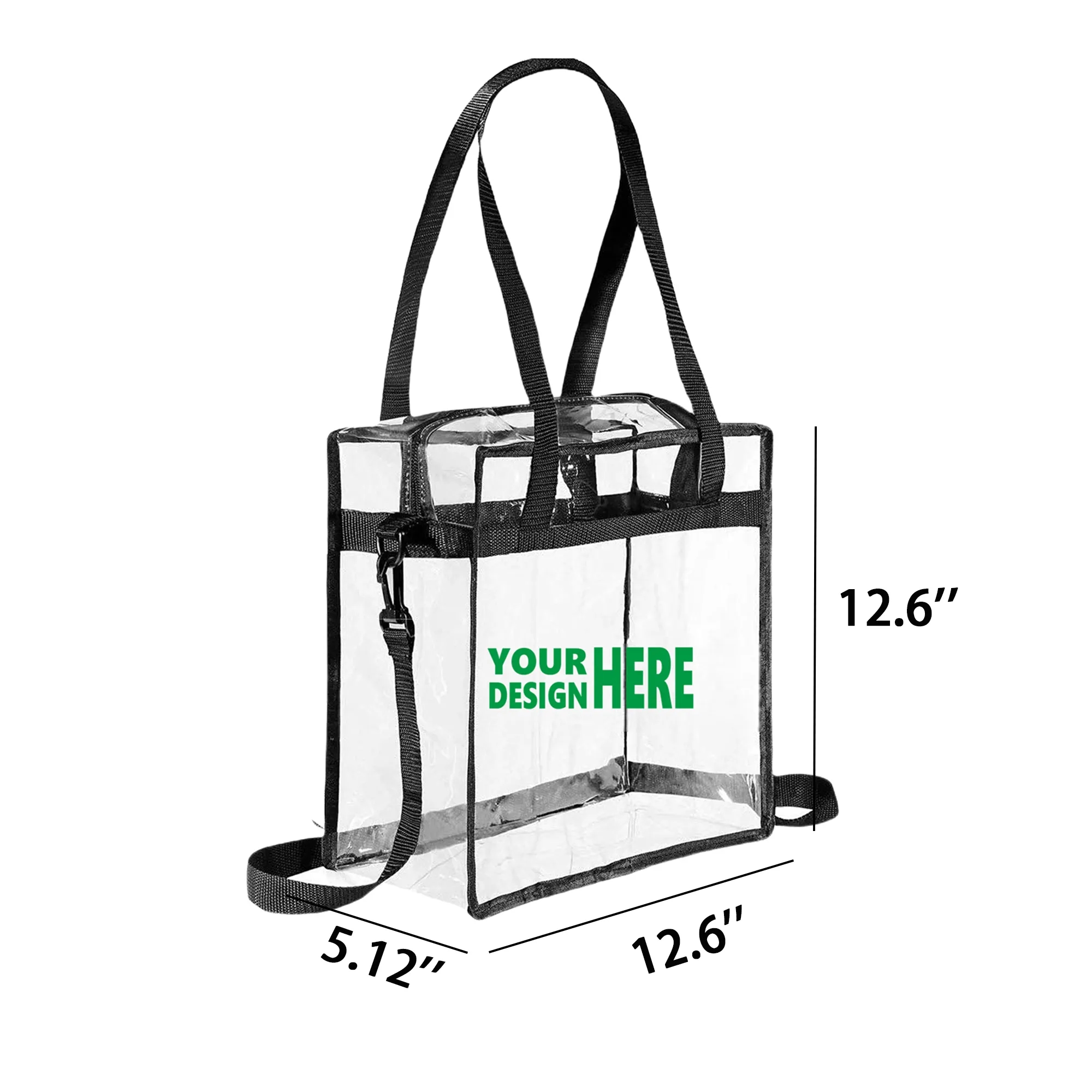 Clear PVC Bag Stadium Tote MOQ20 2