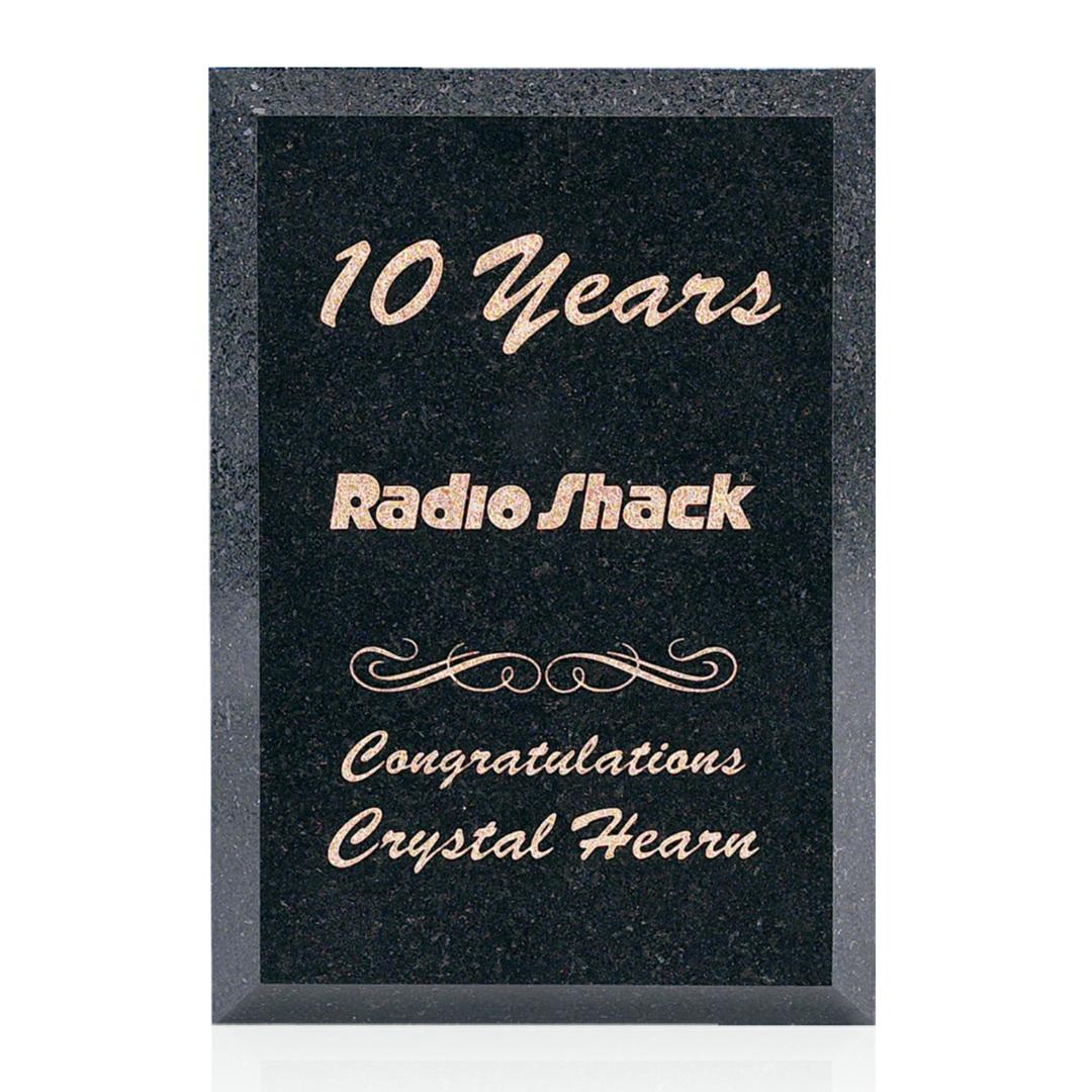 Granite Plaque - Black 2