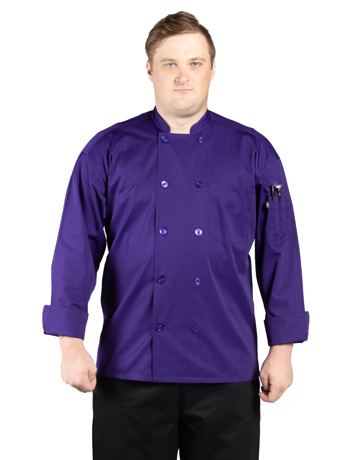 Uncommon Chef - Unisex Reinforced Bar Tacking Chef Coat 2
