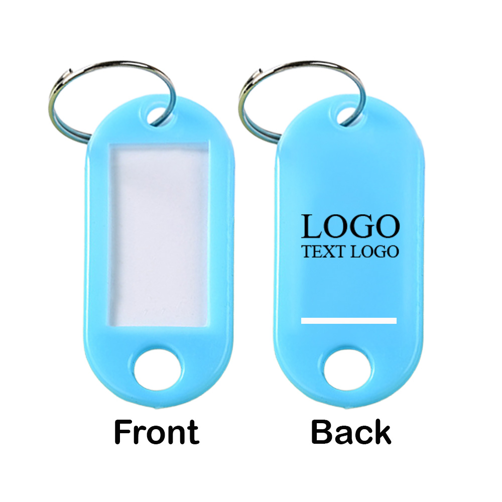 Plastic Key Tags With Label Window 15