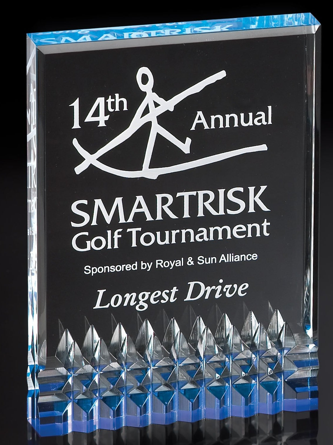 Blue Reflective Acrylic Award 2