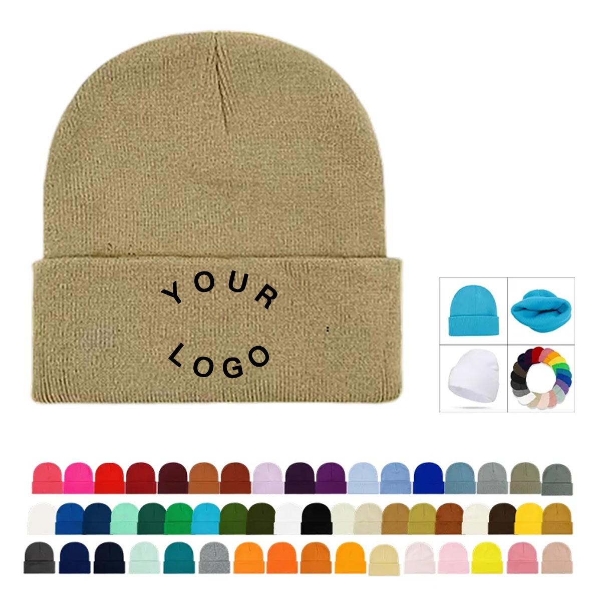 Soft Acrylic Yarn Hat for Kids Under 16 57