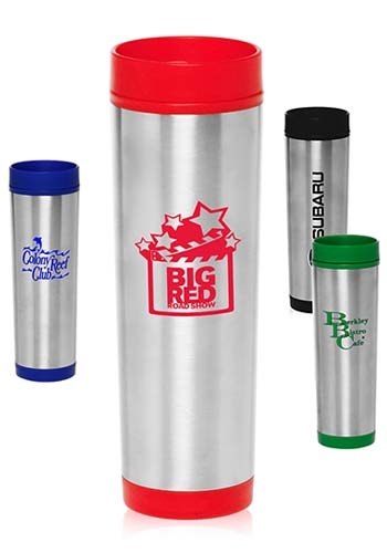 16 oz Slim Color Top Travel Mug 2