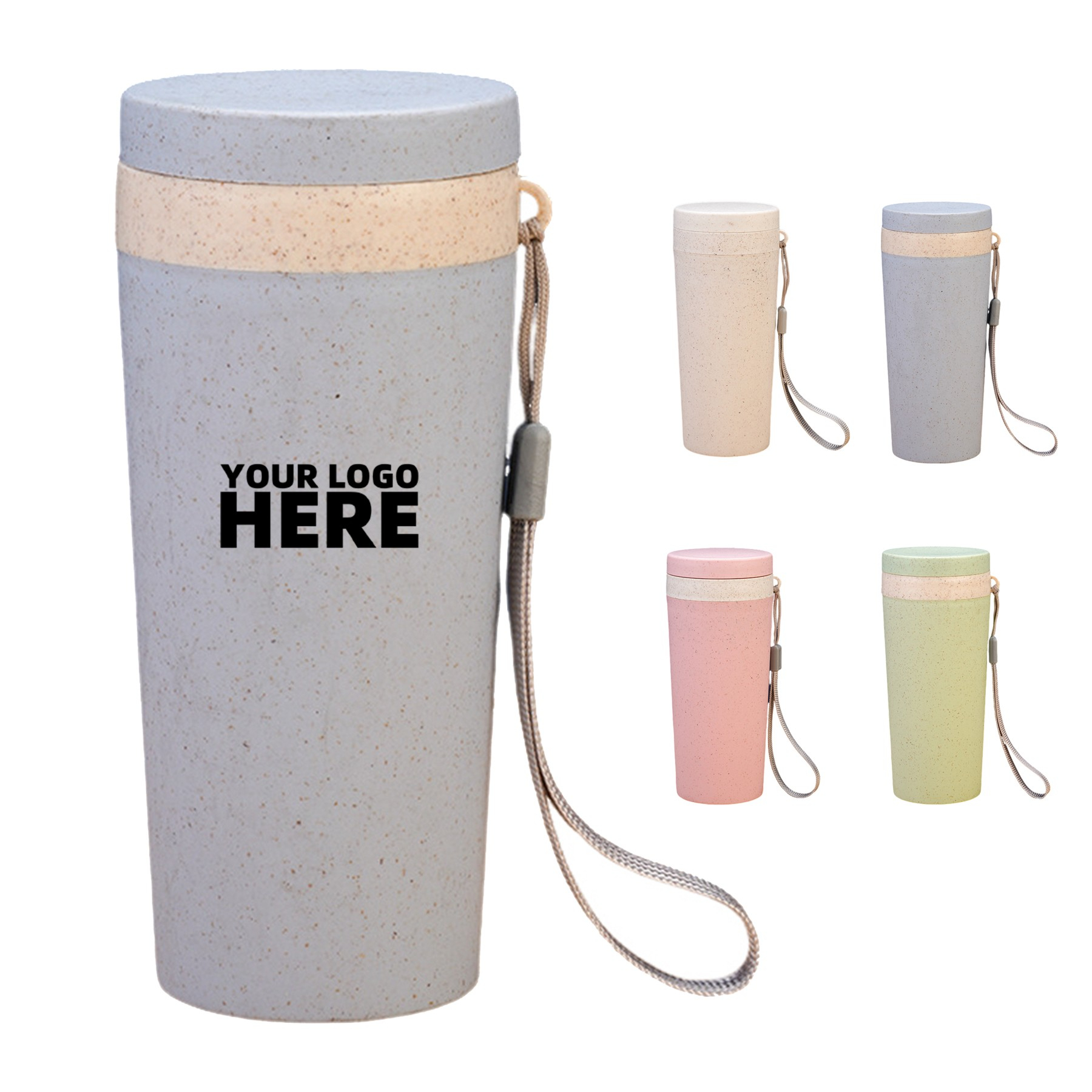 10 Oz. Wheat Straw Water Bottle 1