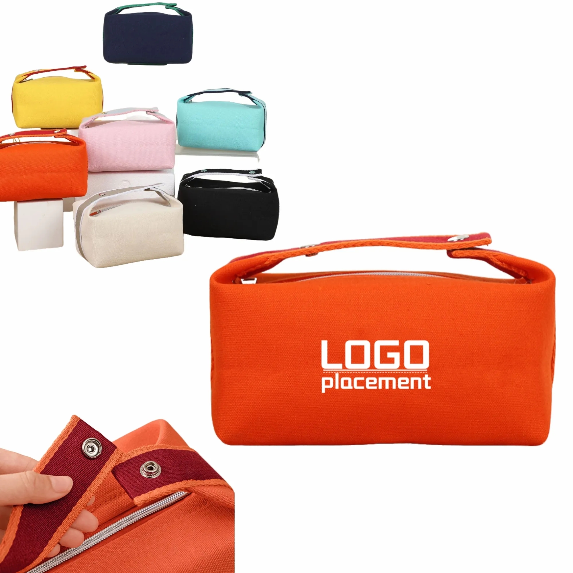 Canvas Cosmetic & Toiletry Bag