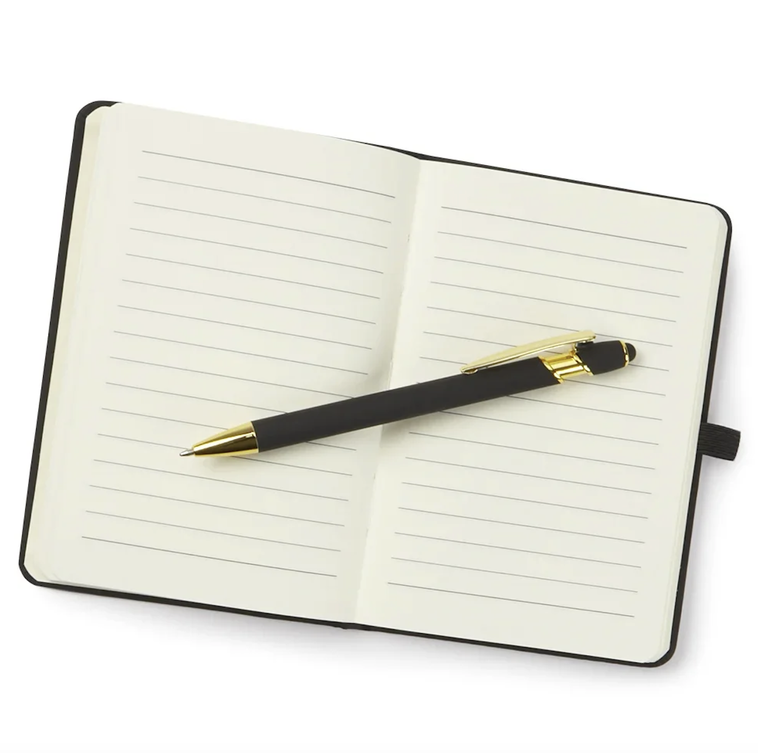 Custom 4" x 6" Jotter With Sticky Notes & Stylus Pen 3