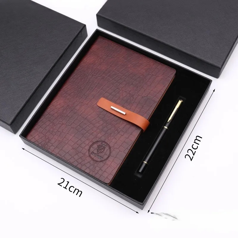 Leather Cover A5 Notebook Gift Set 6