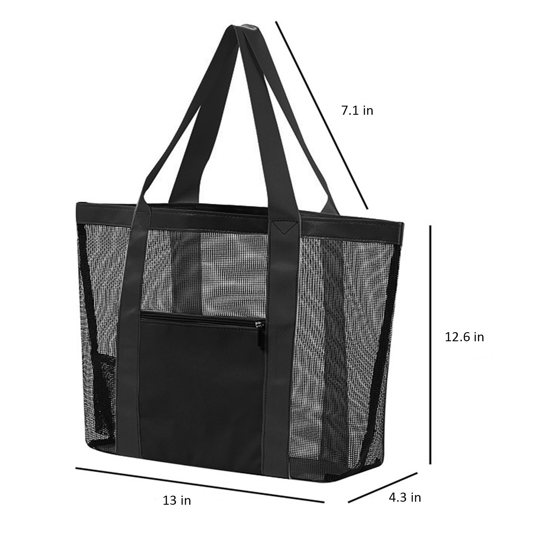 Mesh Beach Tote Bag, custom tote bag with logo imprint 4