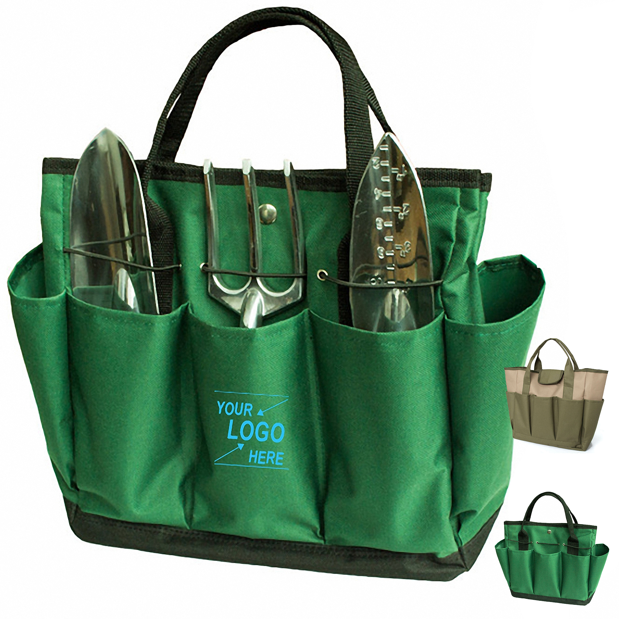 Garden Tool Organizer Bag with Multiple Pockets