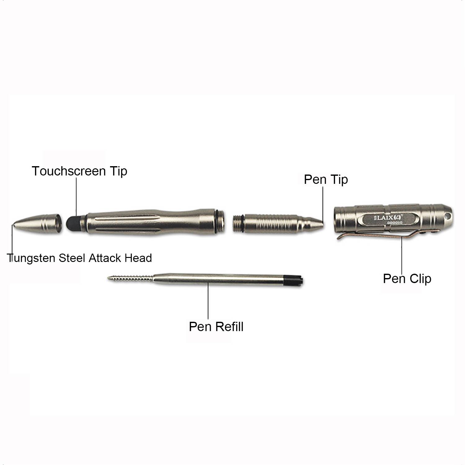 Portable Self-Defense Ballpoint Pen W/ Glass Breaker Tool 5