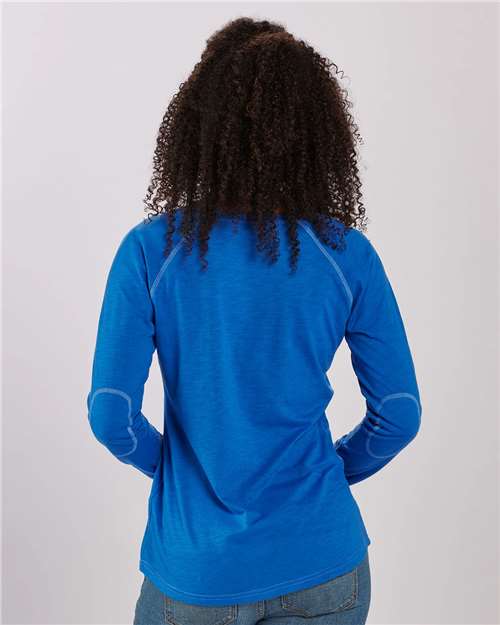 Women's Solid Preppy Patch Long Sleeve T-Shirt - BW3166 33