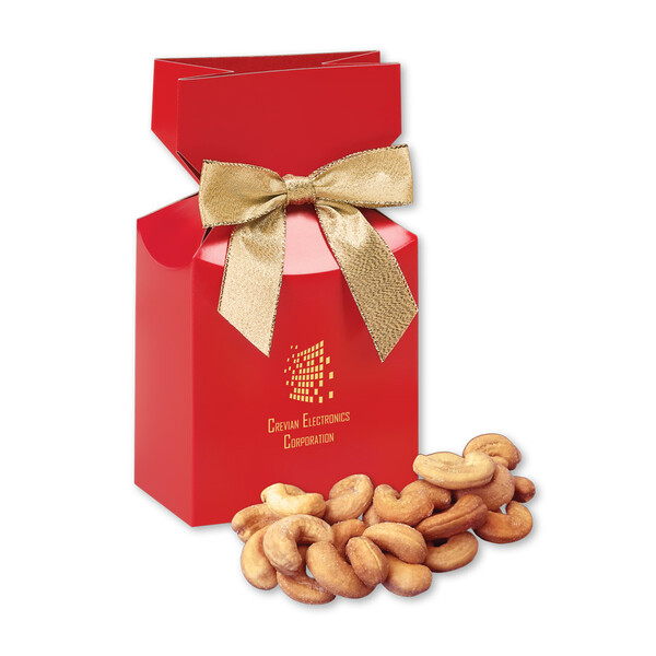 Extra Fancy Cashews in Red Premium Delights Gift Box