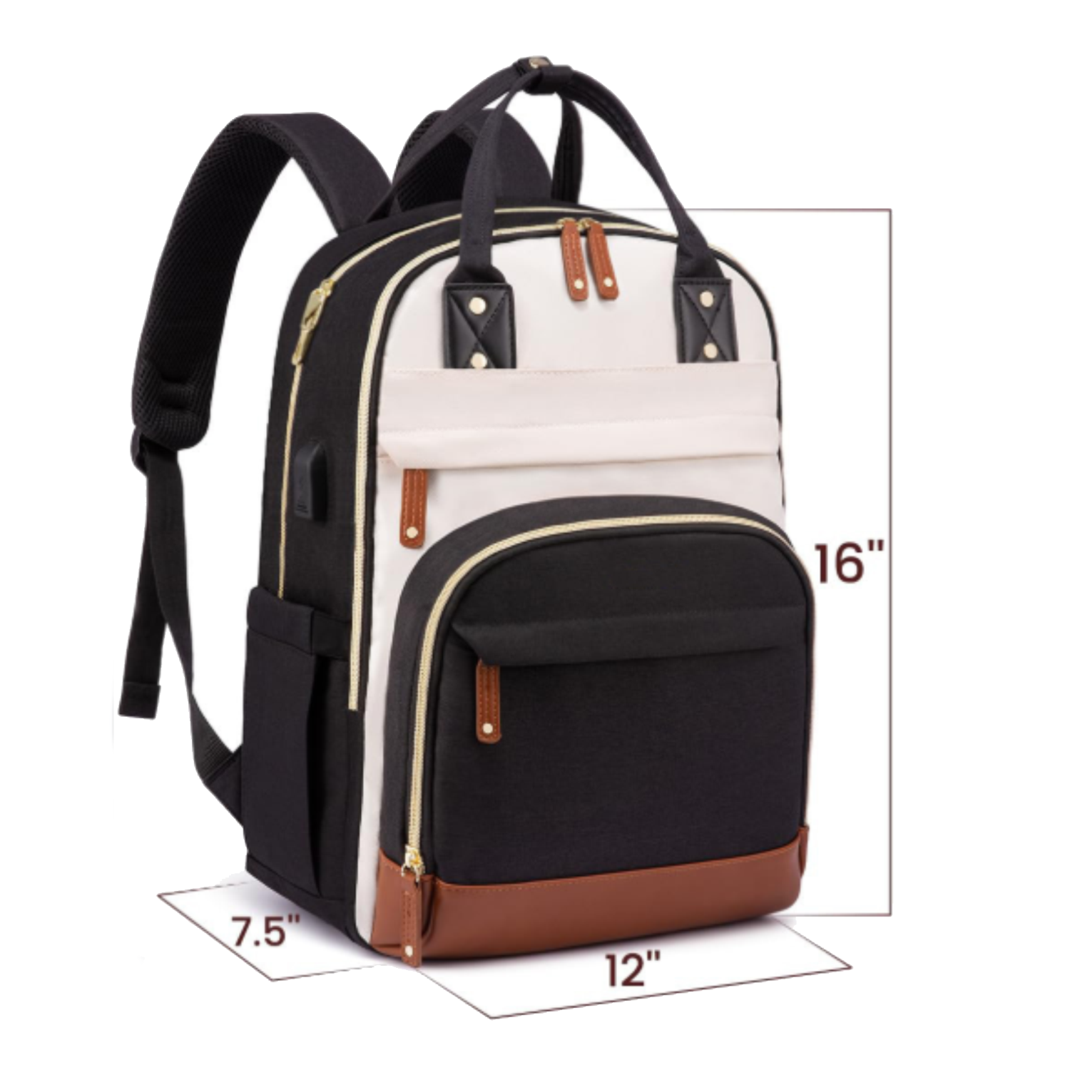 Women Large Capacity Waterproof Polyester Backpack 4