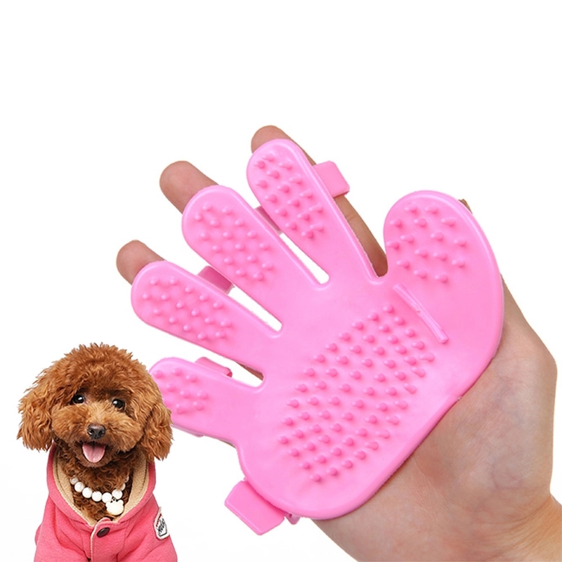 Gentle Deshedding Brush Pet Grooming Gloves 1