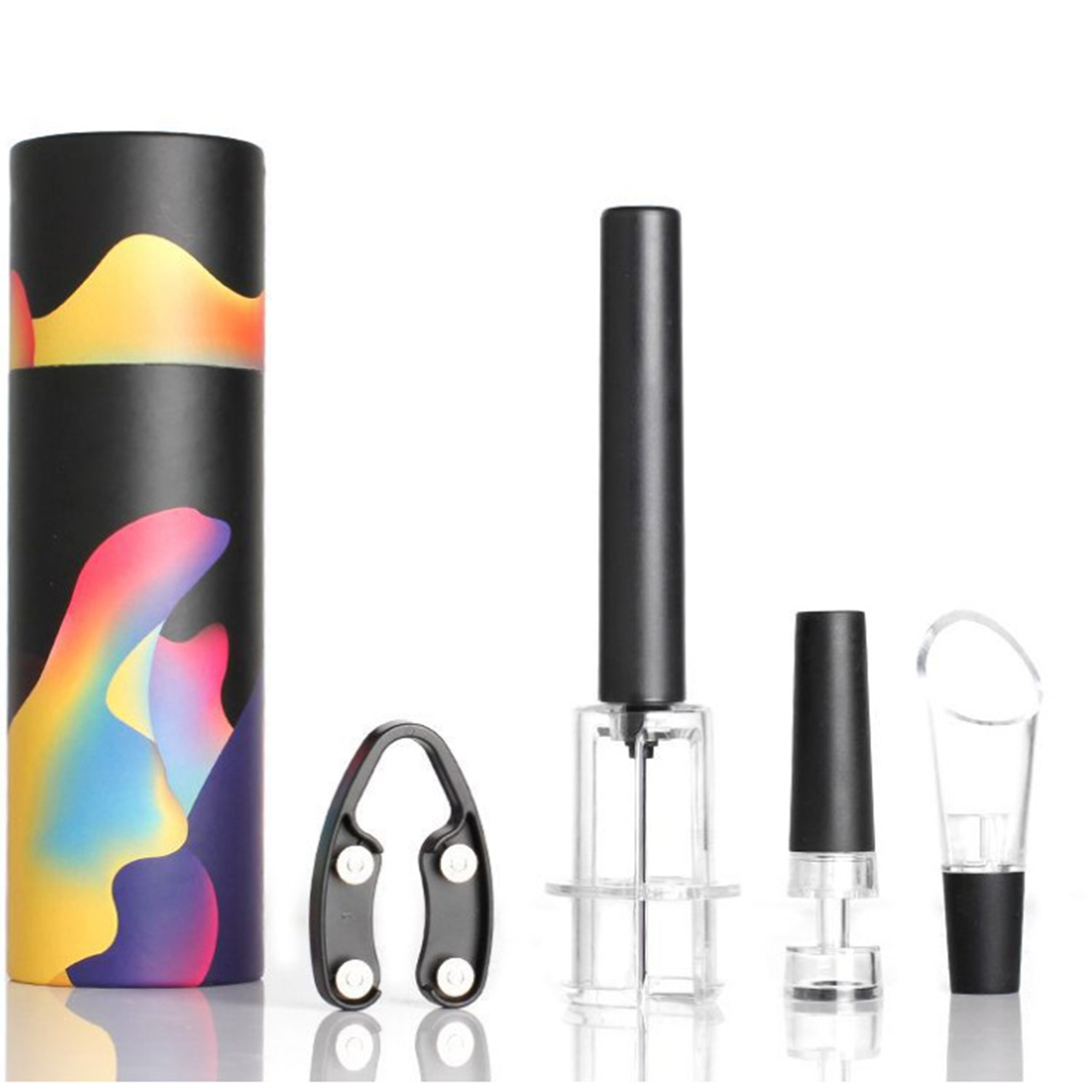 4 In 1 Gift Air Pressure Pump Wine Corkscrew Bottle Opener 3