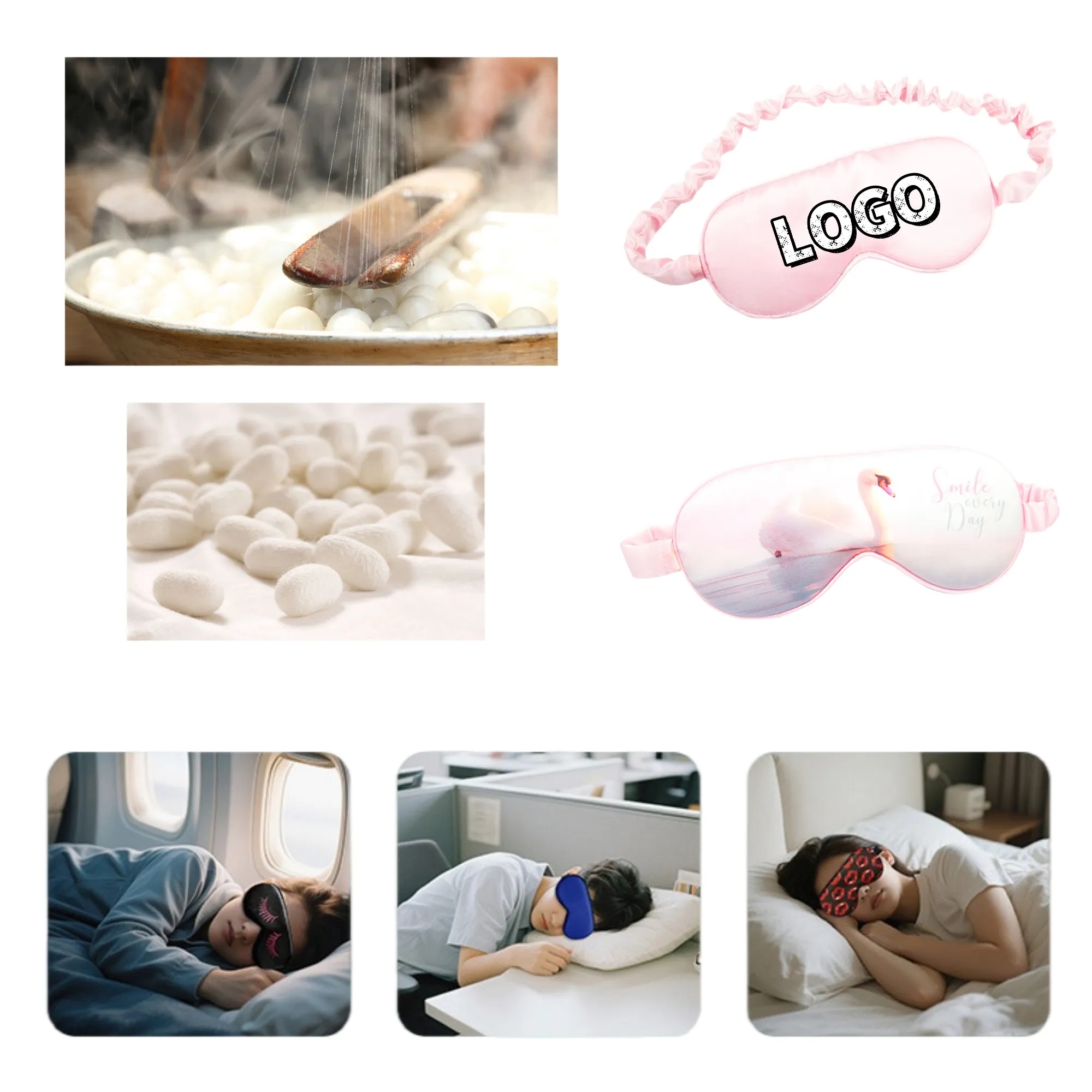 Full-Color Adjustable Soft Silk Eye Mask For Children 1