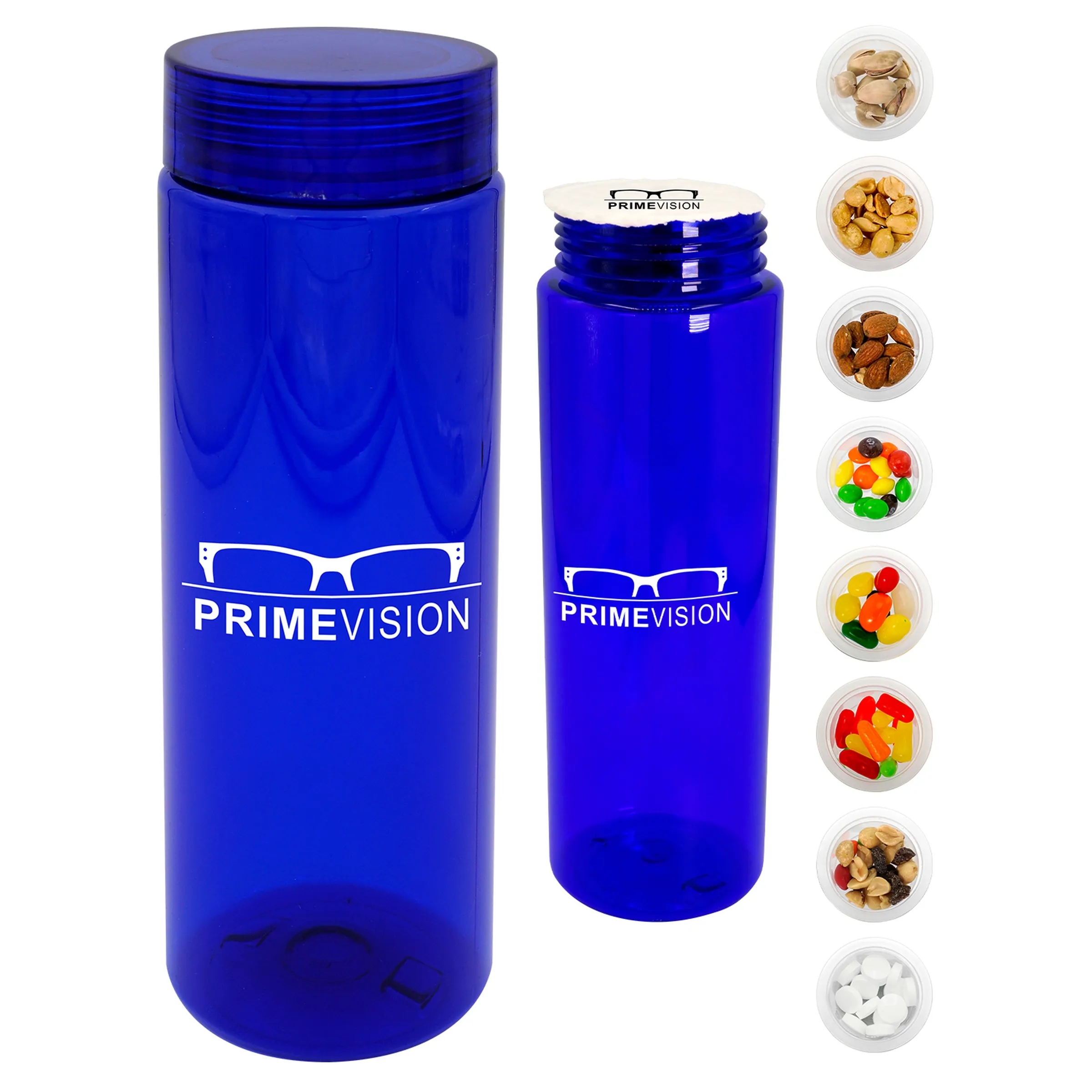 CLEAR VIEW 24 OZ. COLORFUL SNACK BOTTLE 13