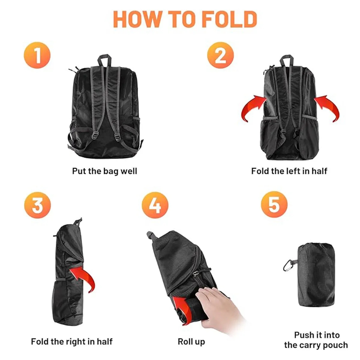 Foldable Travel Camping Hiking Outdoor Sports Backpack 4
