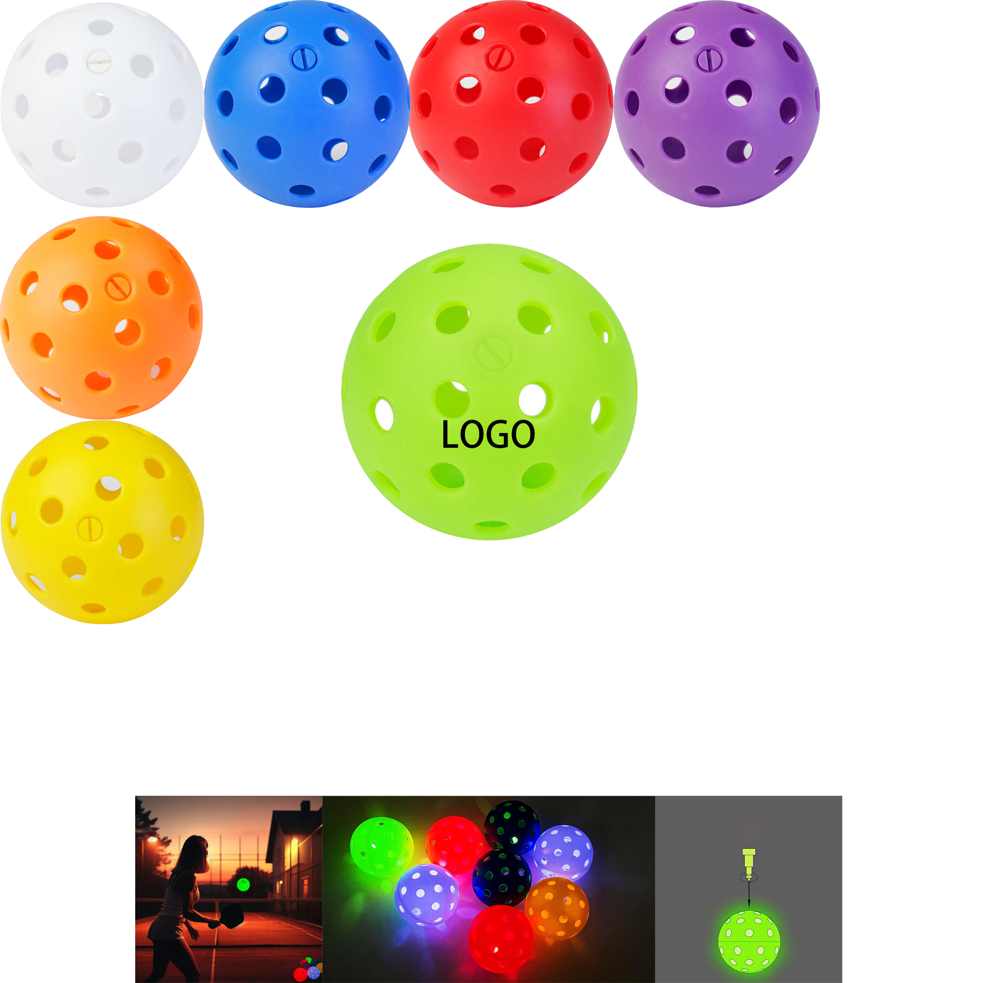 Luminous LED Pitchfork Ball 3