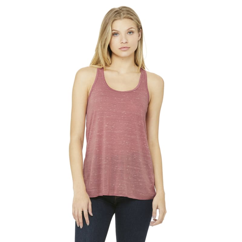 Bella Ladies Flowy Racerback Tank 16