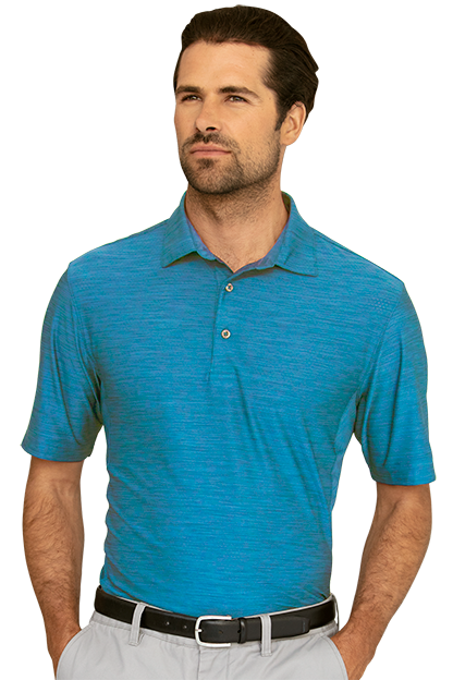 Greg Norman Play Dry® Heather Solid Polo