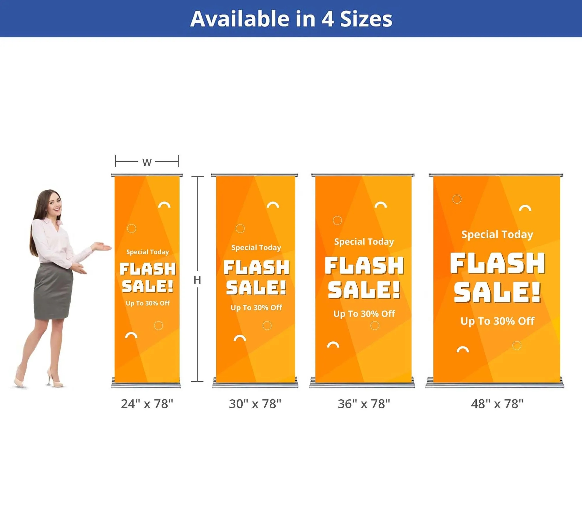 Steppy Retractable Banner Stand - Hardware only 3