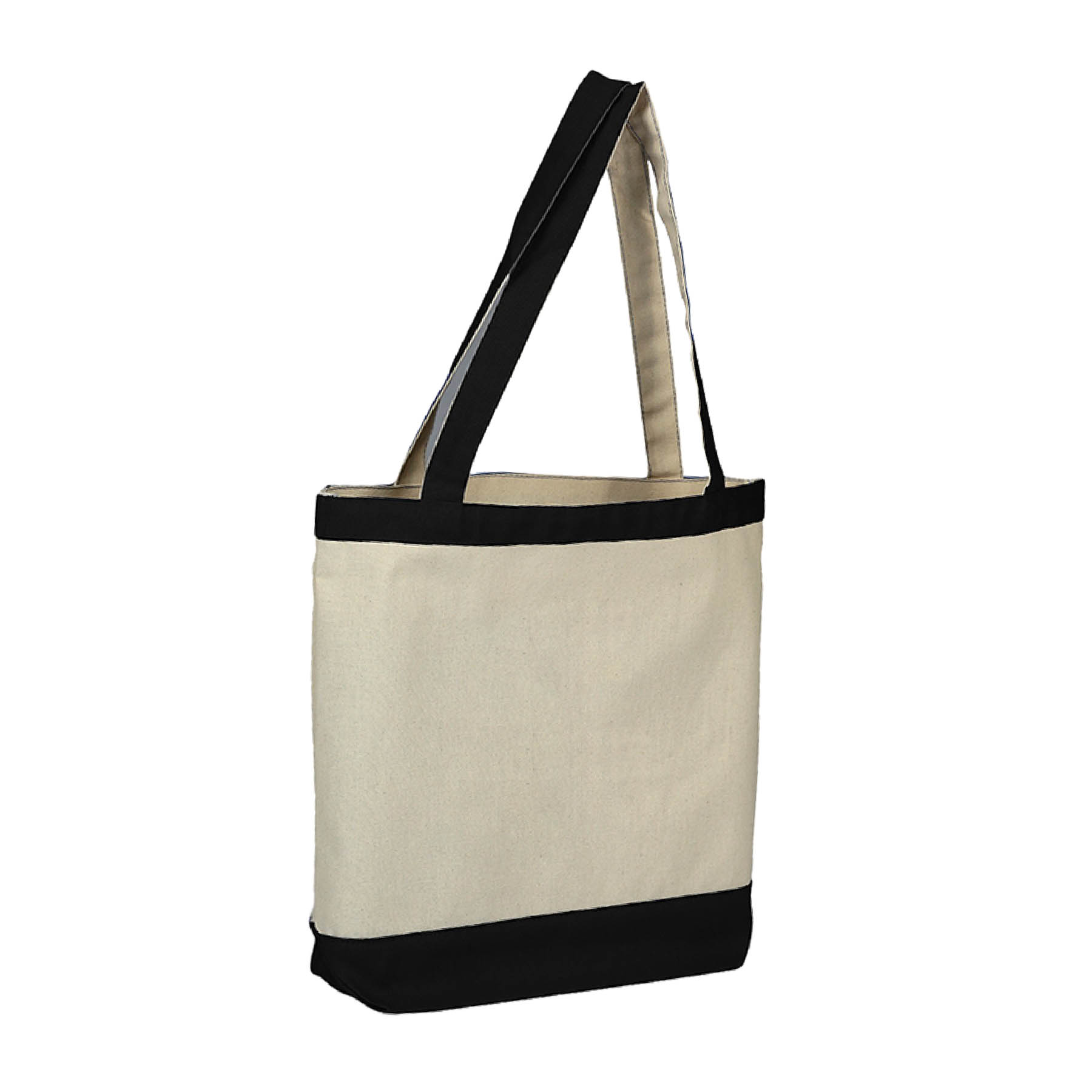 12 oz. Cotton Canvas Color Accent Tote Bag 6