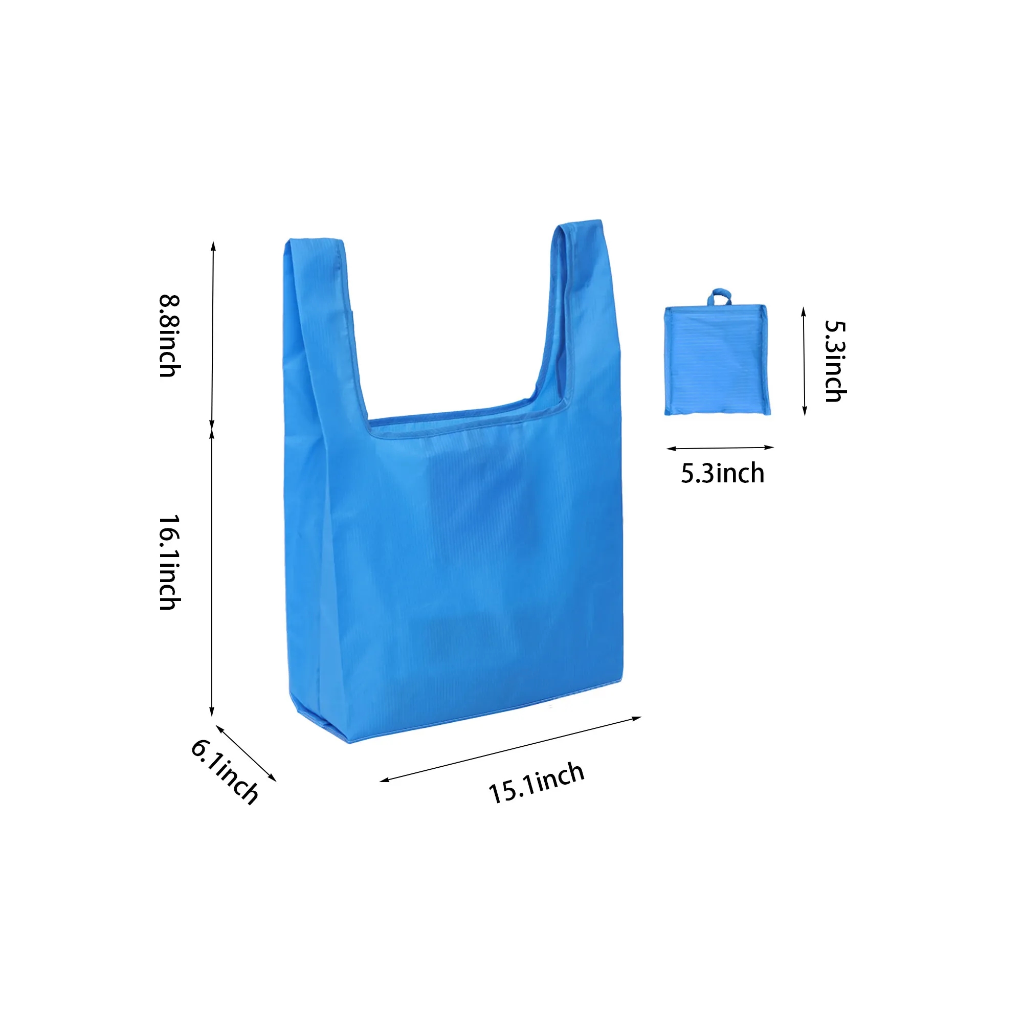 Large Foldable Grocery Tote Bag with Pouch MOQ 100 PCS, custom tote bag with logo imprint 3