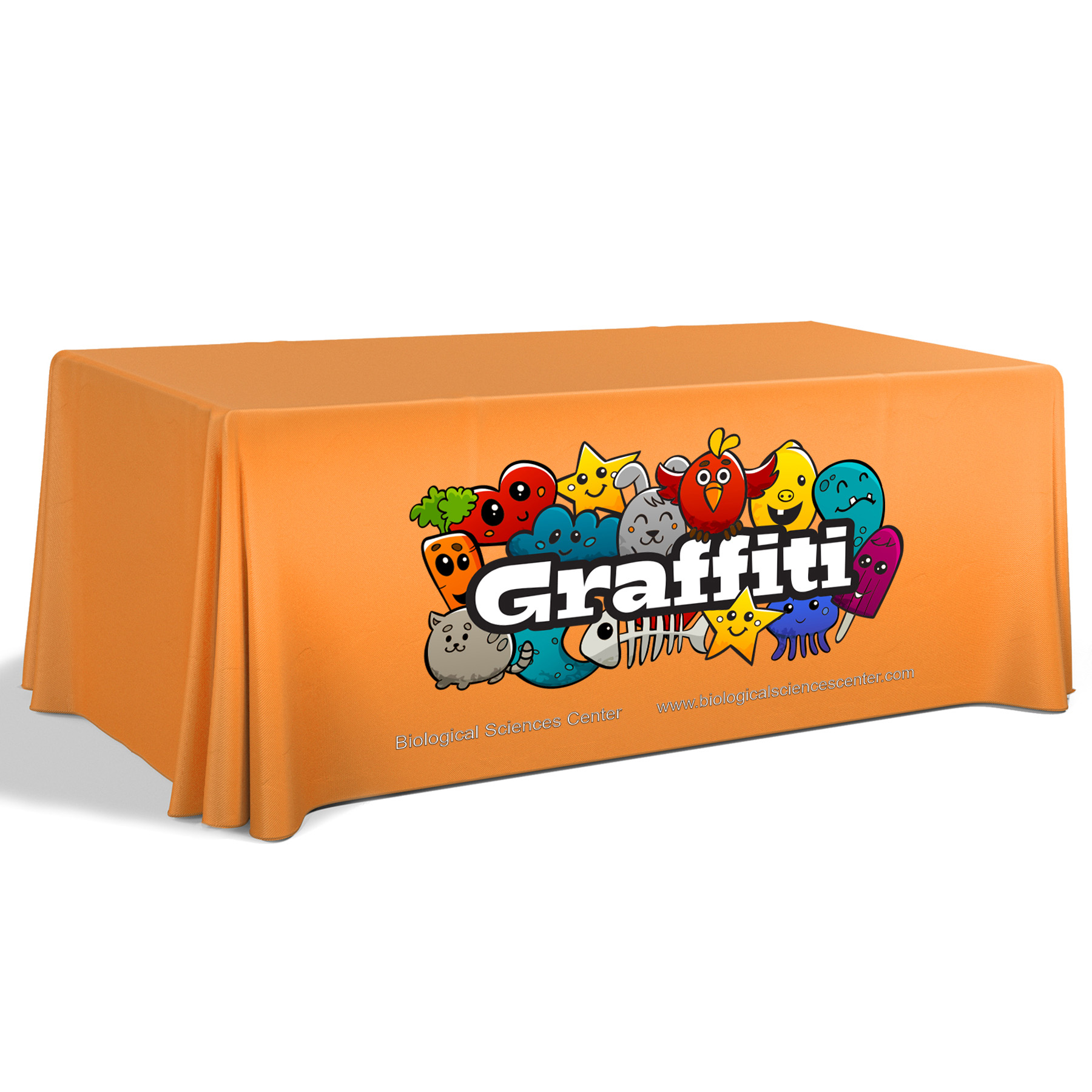 6' Premium Draped Standard Table Cover(Full Color Dye Sublimation) 20