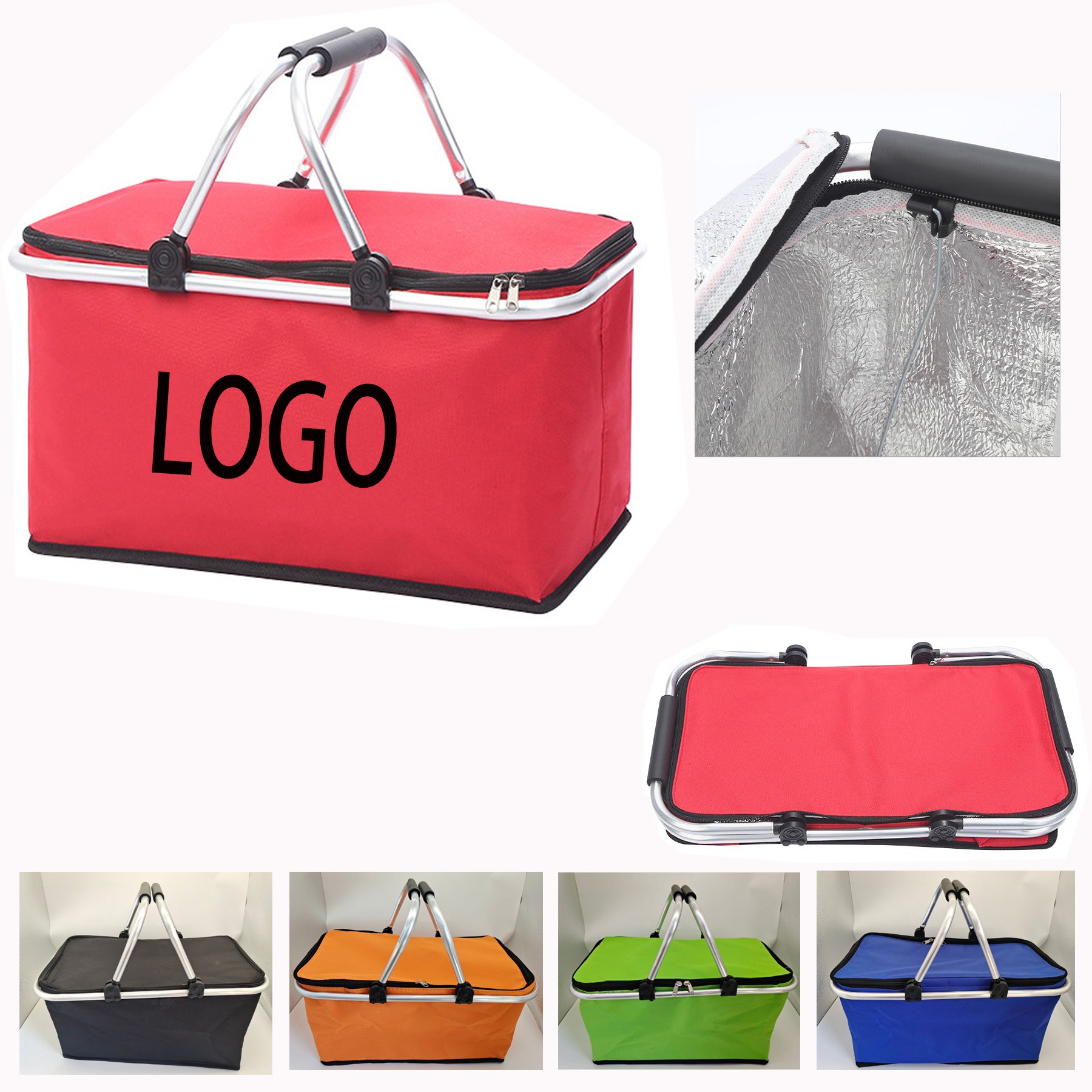 Picnic Basket Foldable Shopping Bag