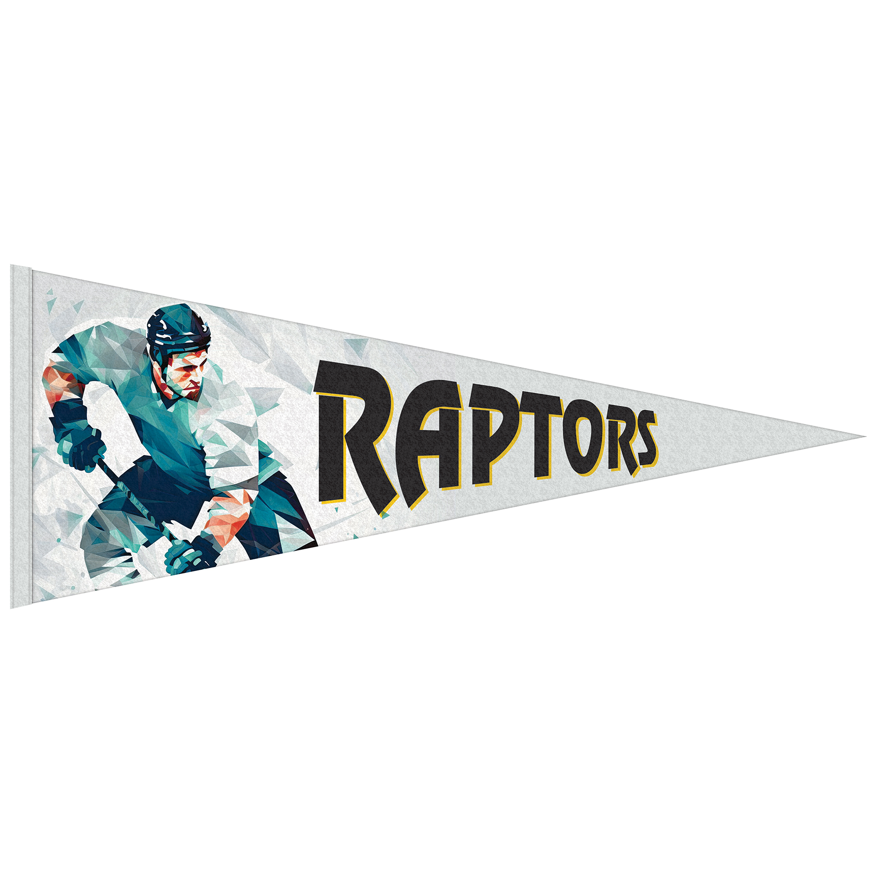 12" x 30" Custom Printed Soft Felt Pennant 14