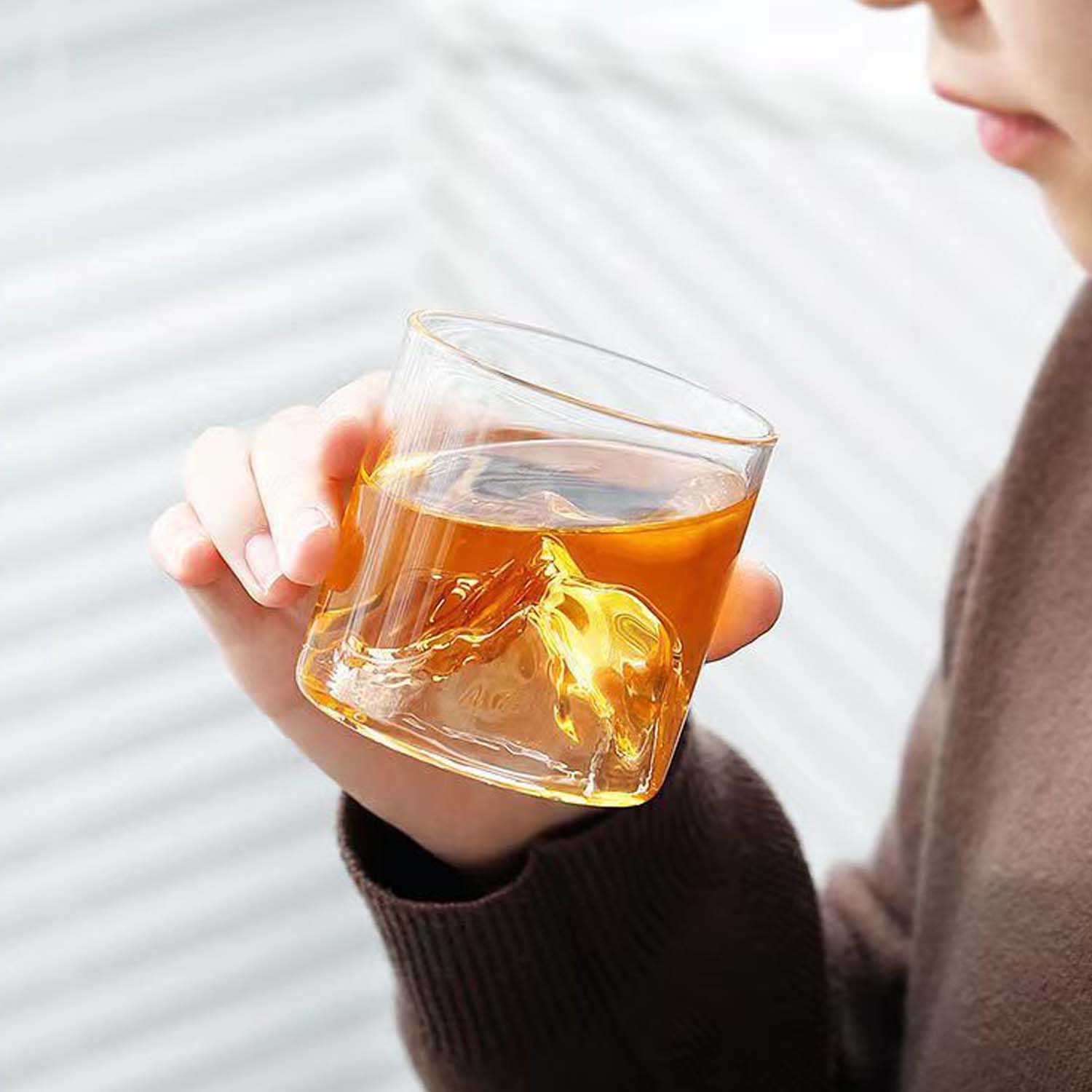 Creative household glass water cup 5
