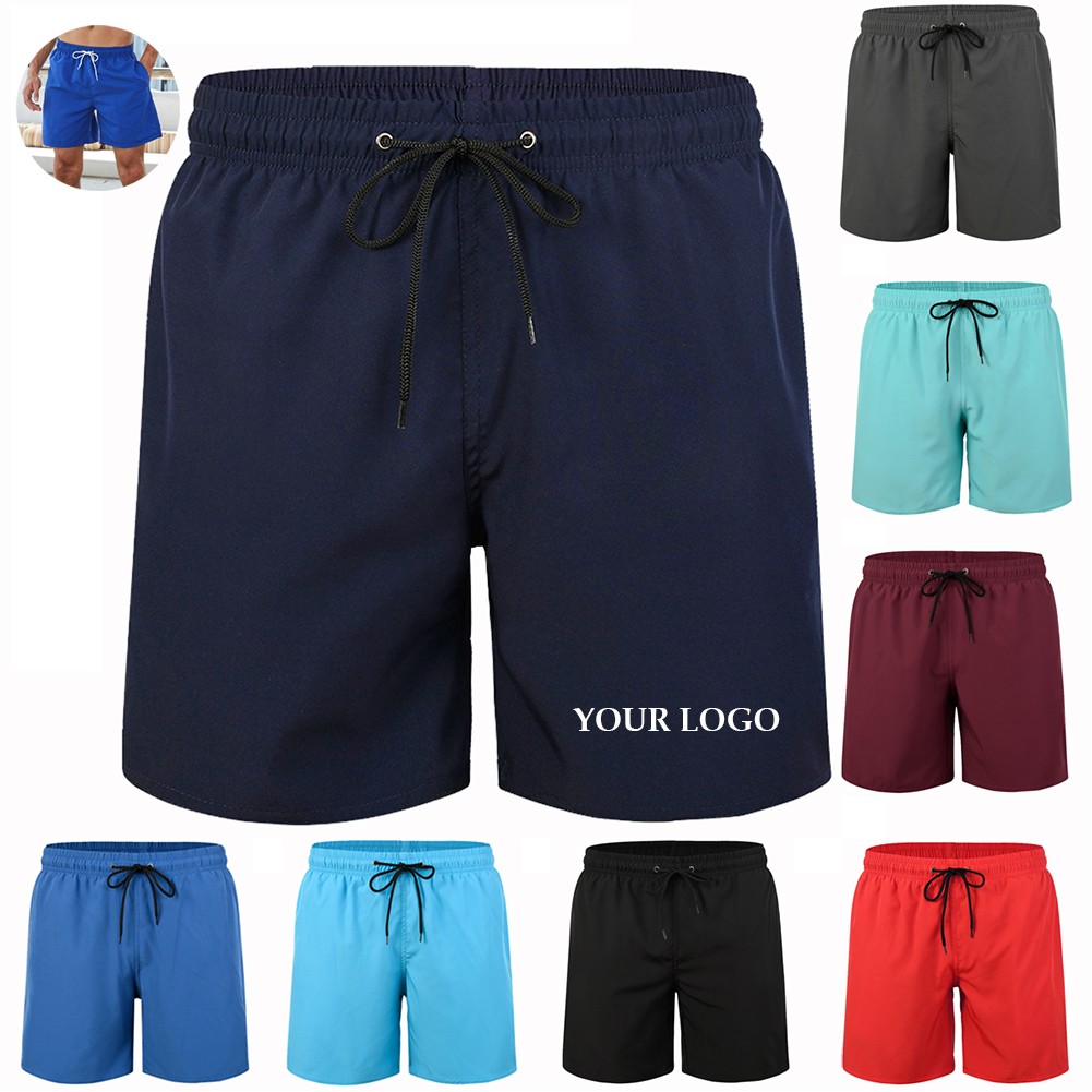 Men's Swim Trunks Quick Dry Beach Shorts, custom shorts with logo imprint 2