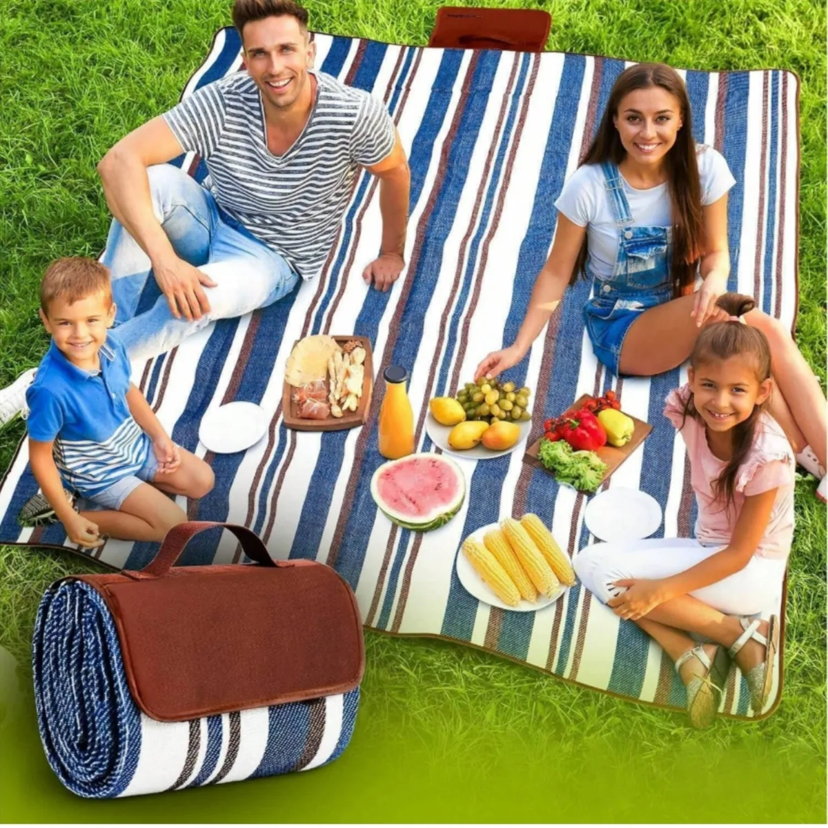 200x200cm Portable Waterproof Picnic Blanket 5