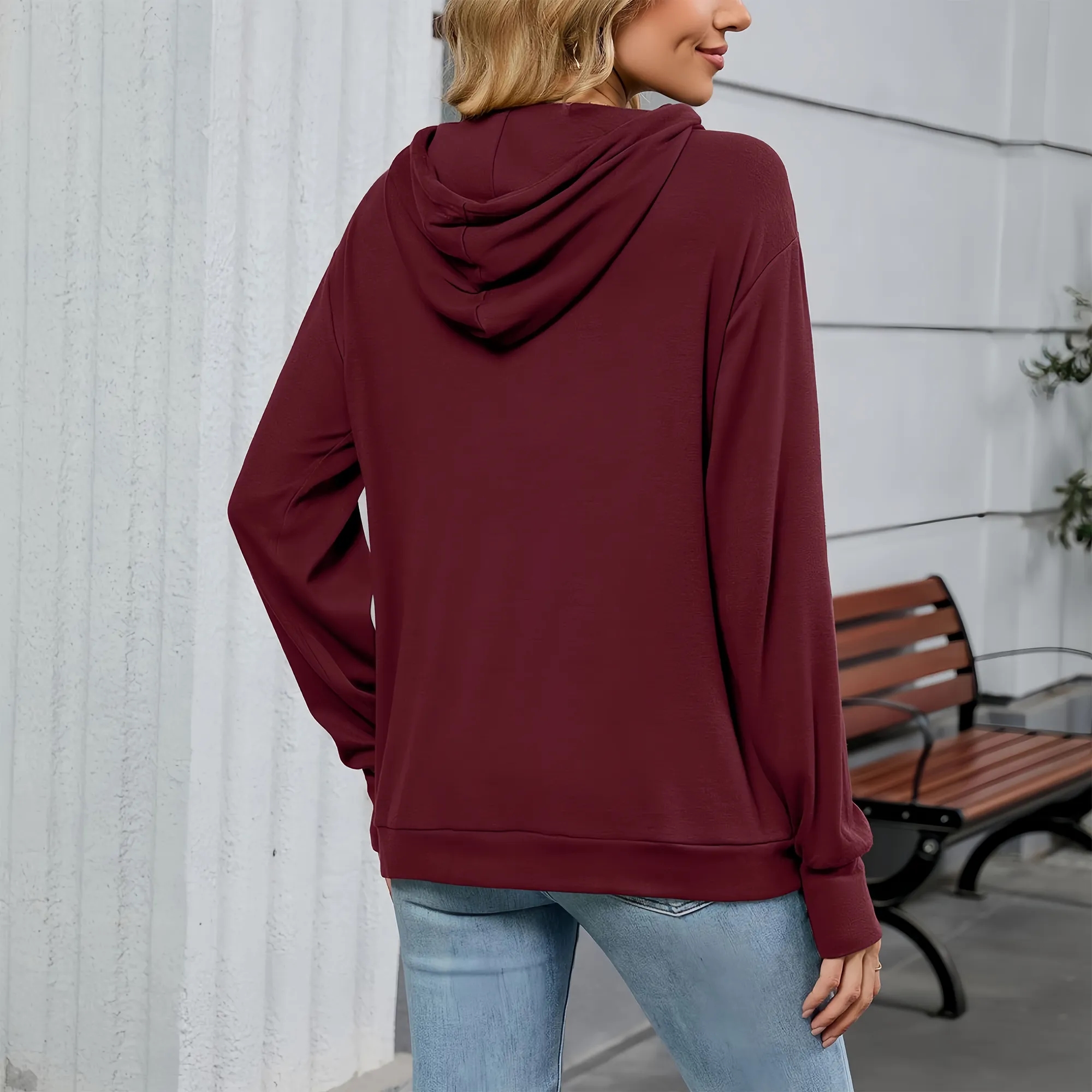Women's Hooded Casual Long-sleeved Hoodie Free Shipping 8