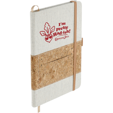 FSC® Mix 5.5" x 8.5" Recycled Cotton Cork Notebook 49