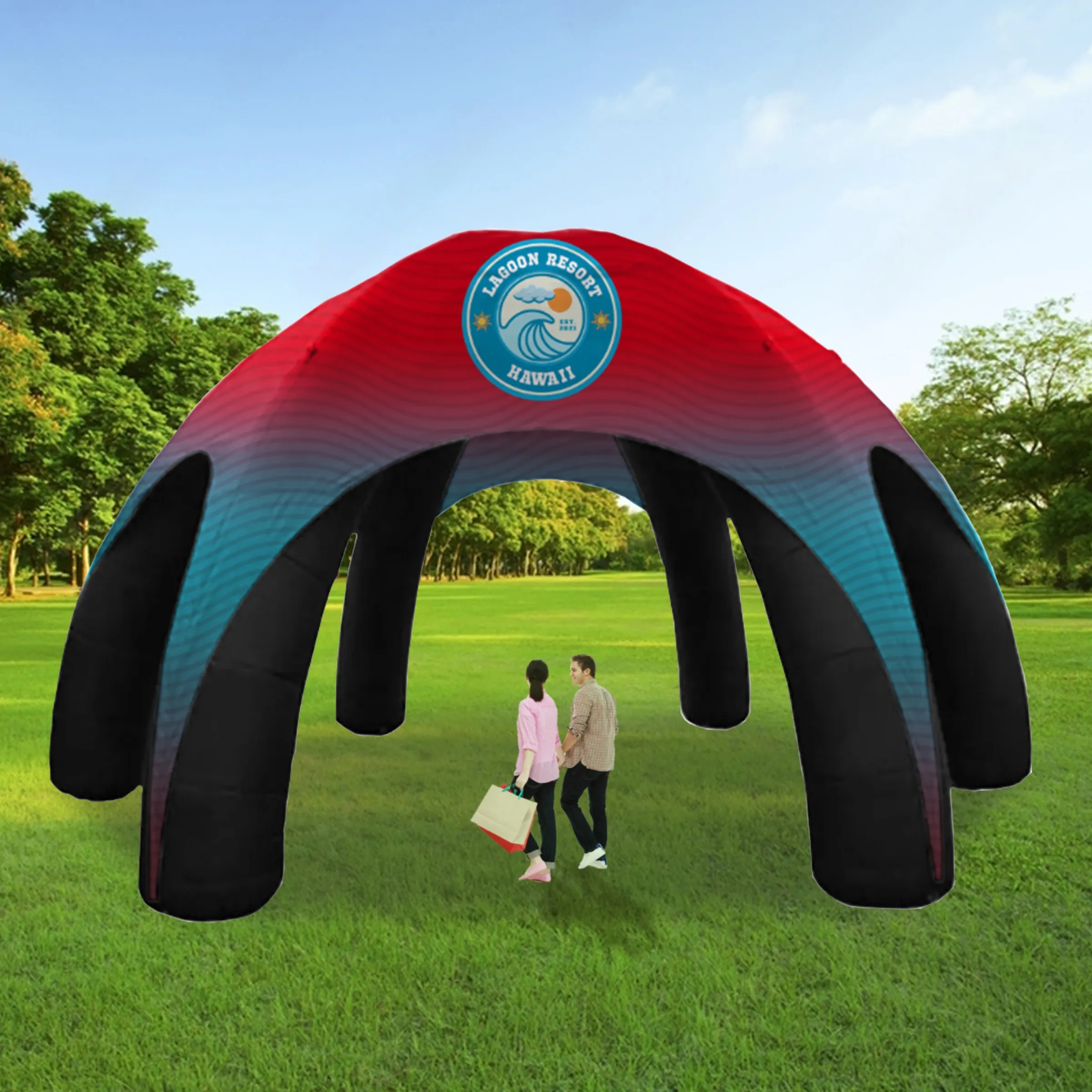 20' Custom Inflatable Spider Tent with 6 legs with Canopy 4