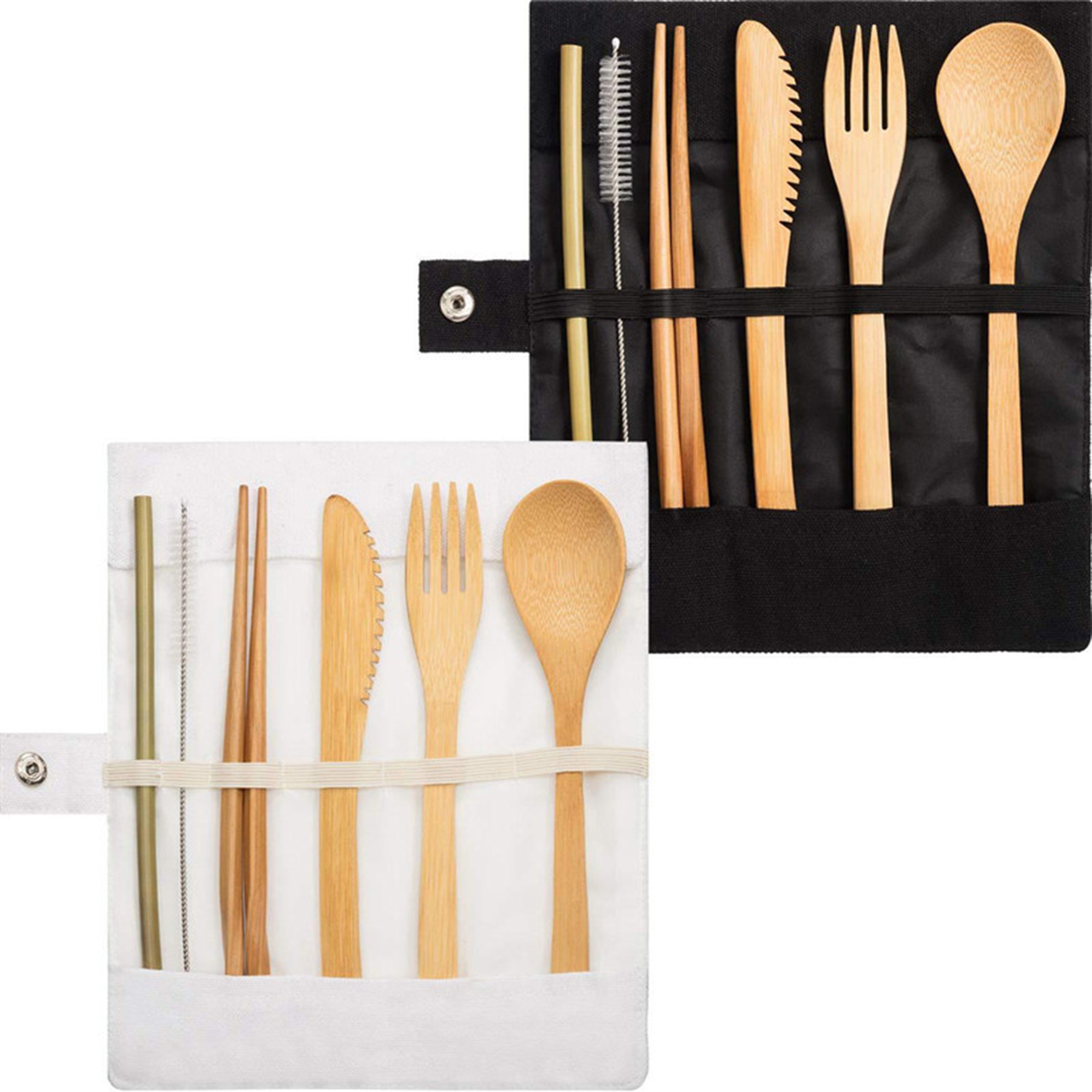 Bamboo Tableware Cutlery Kit 3
