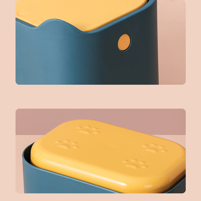 Mini Desktop Trash Can w/Lid 22