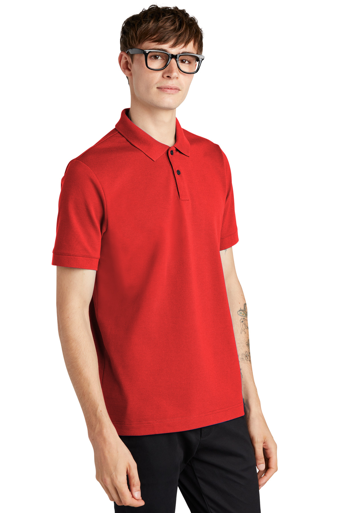 Mercer+Mettle Stretch Heavyweight Pique Polo MM1000 1