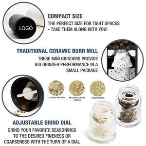 Mini Manual Seasoning Grinder Shaker With Easy Twist Lid 10