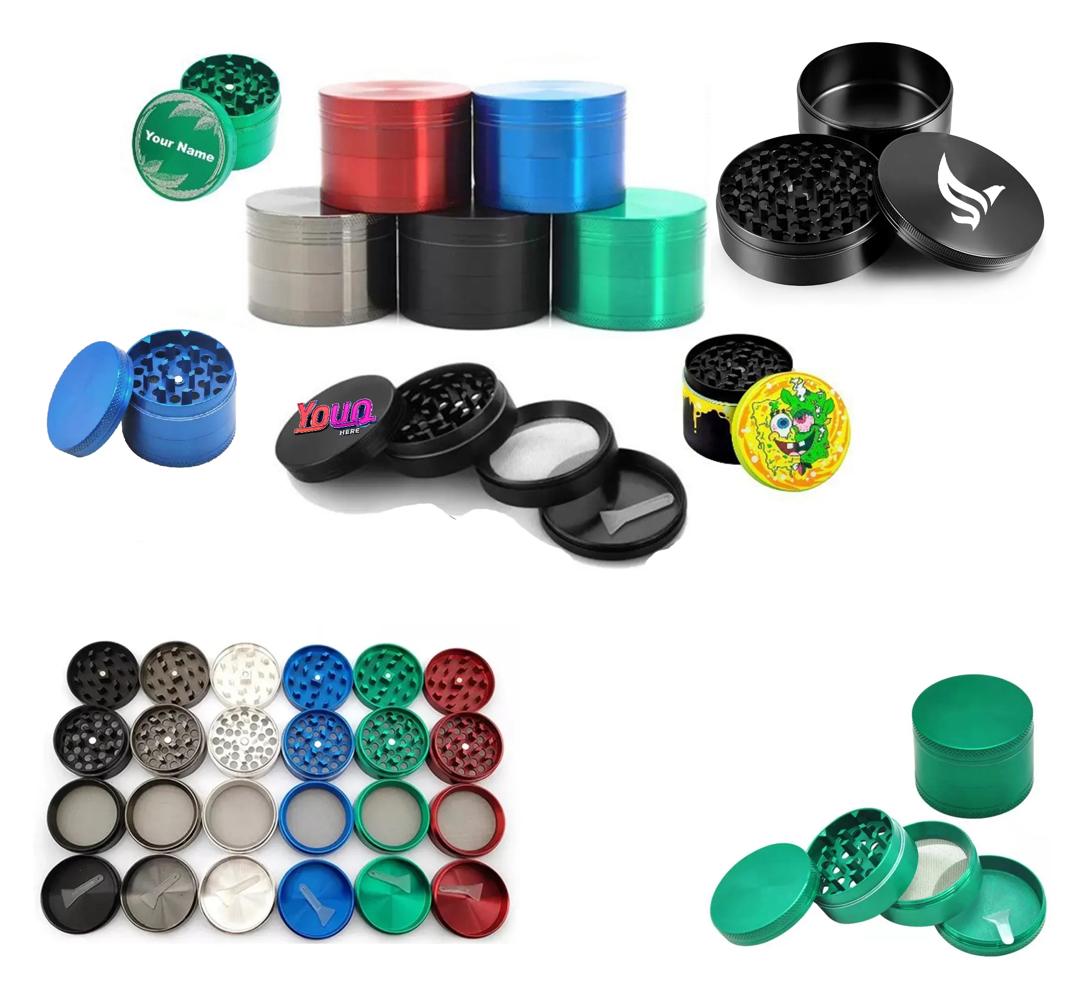 Multiple Sizes 2.5"D Spice Grinder 8
