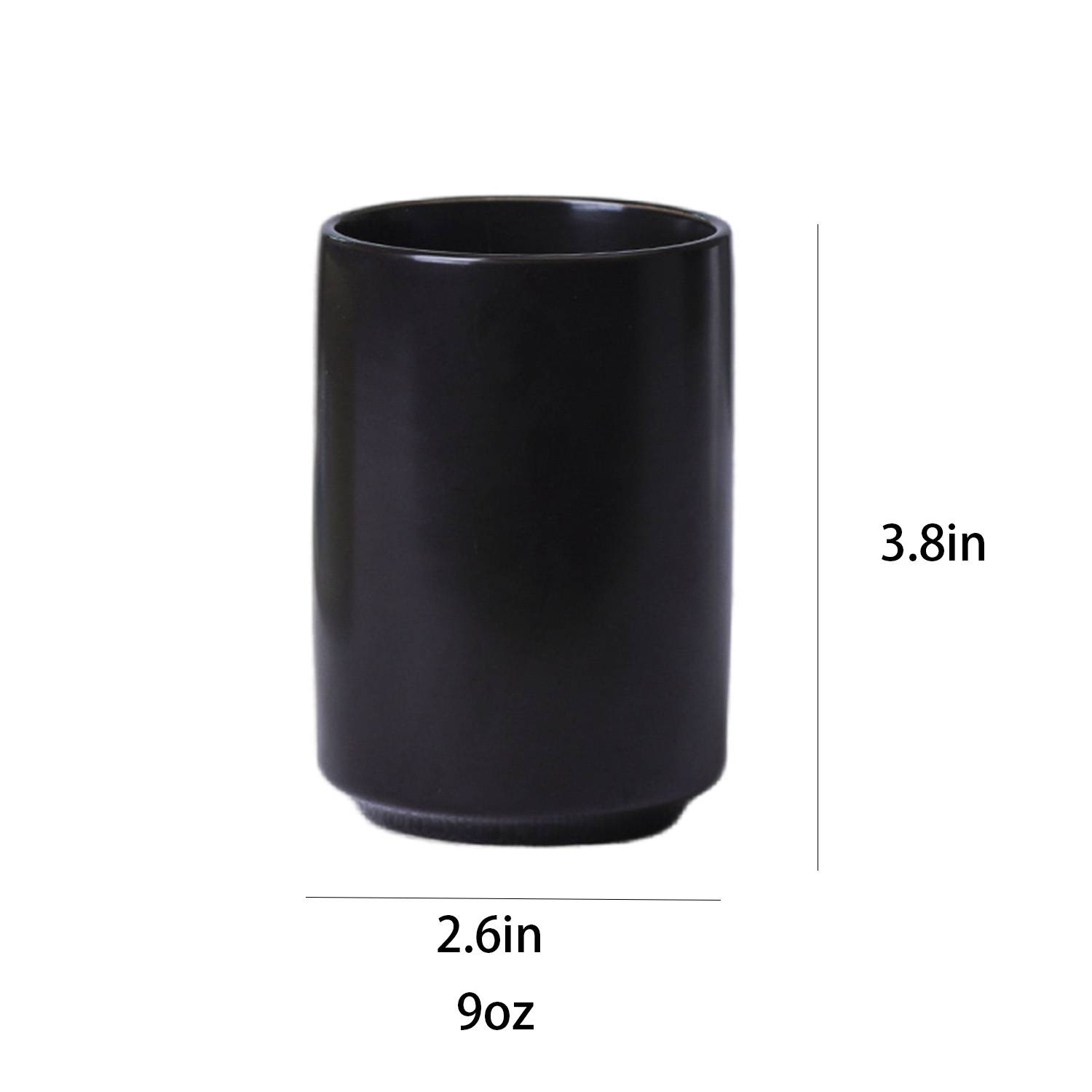 9 OZ Simple Straight Ceramic Mug 2