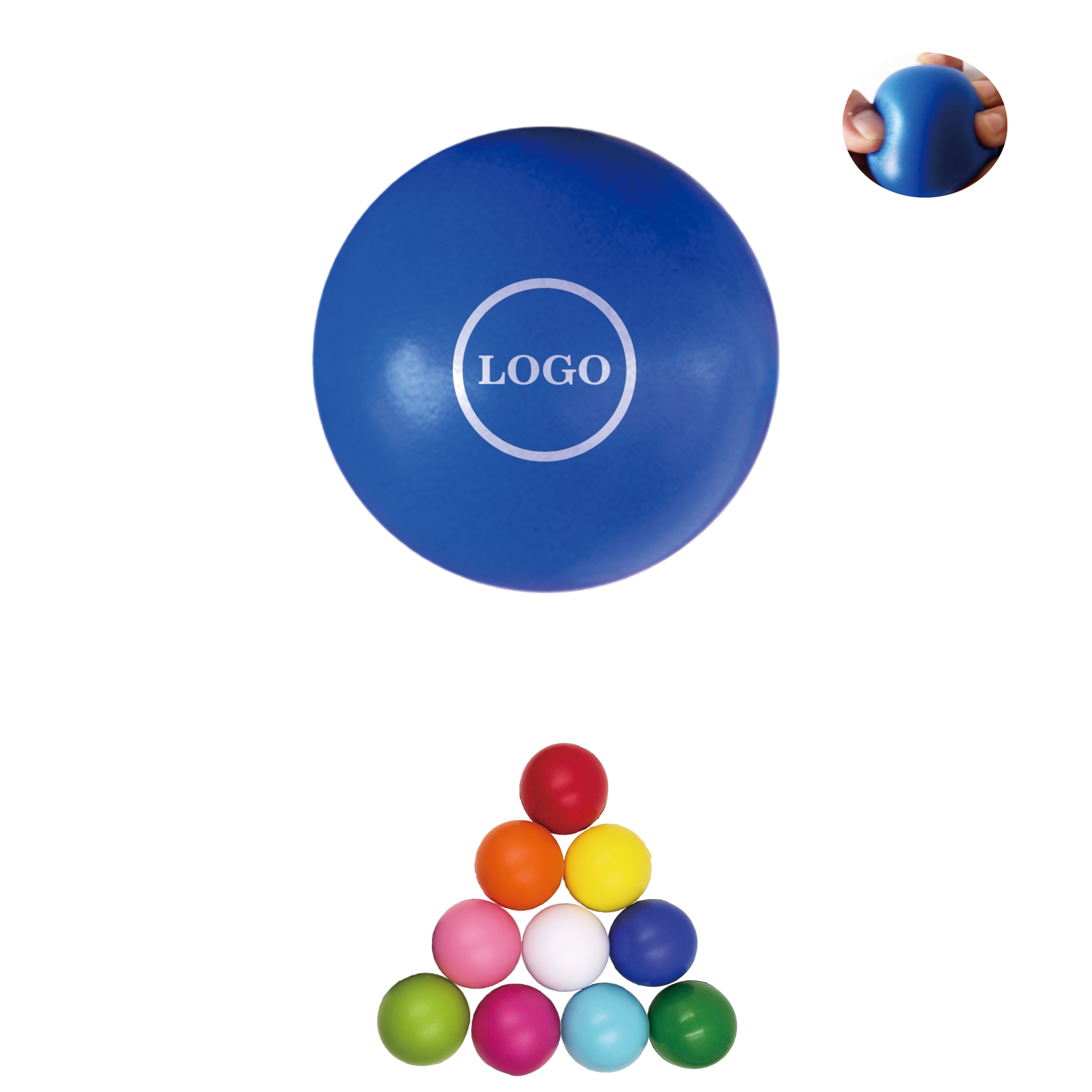 Colorful PU Pressure Ball Stress Relief Toy 1