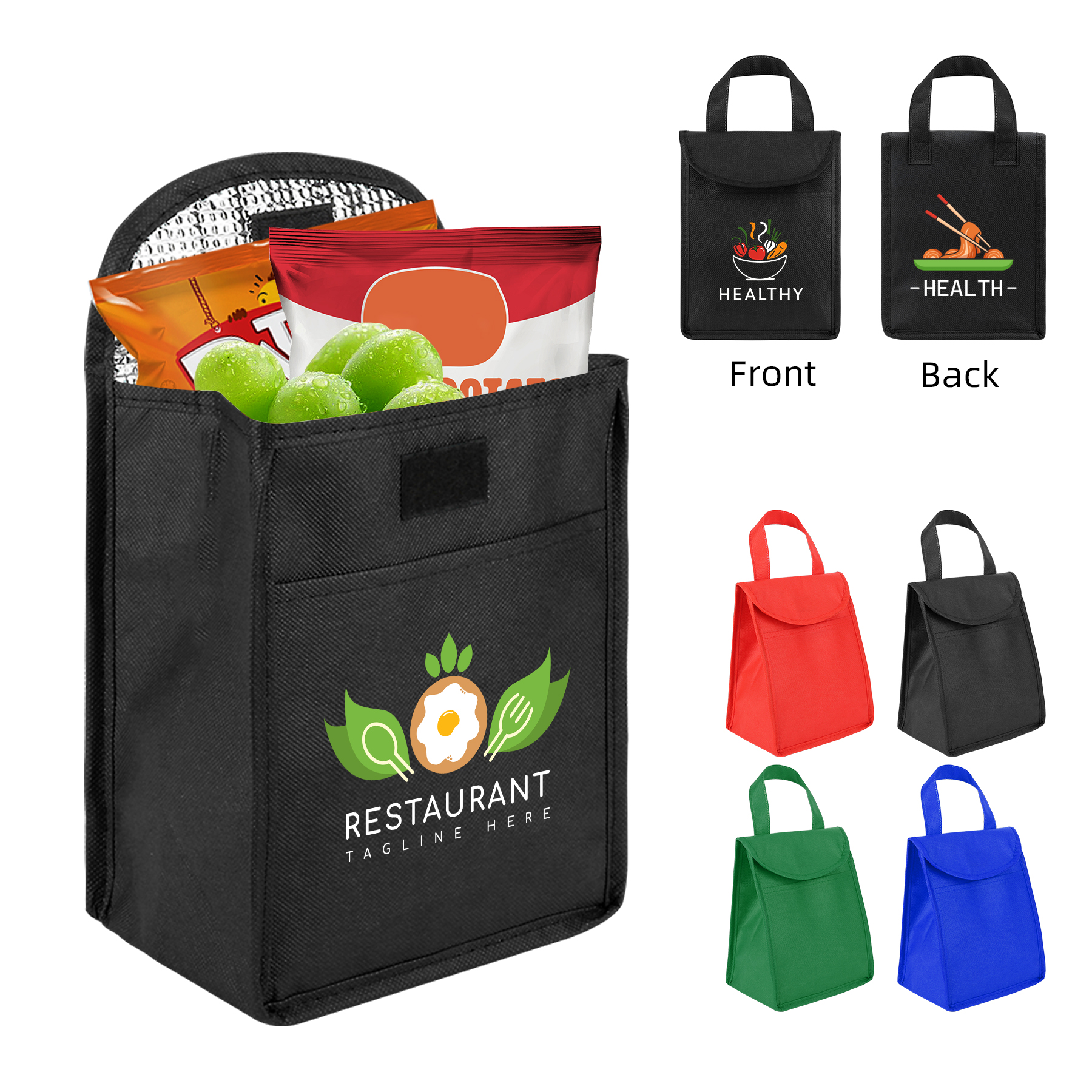 Thermal Non-Woven Lunch Cooler Tote Bag 6