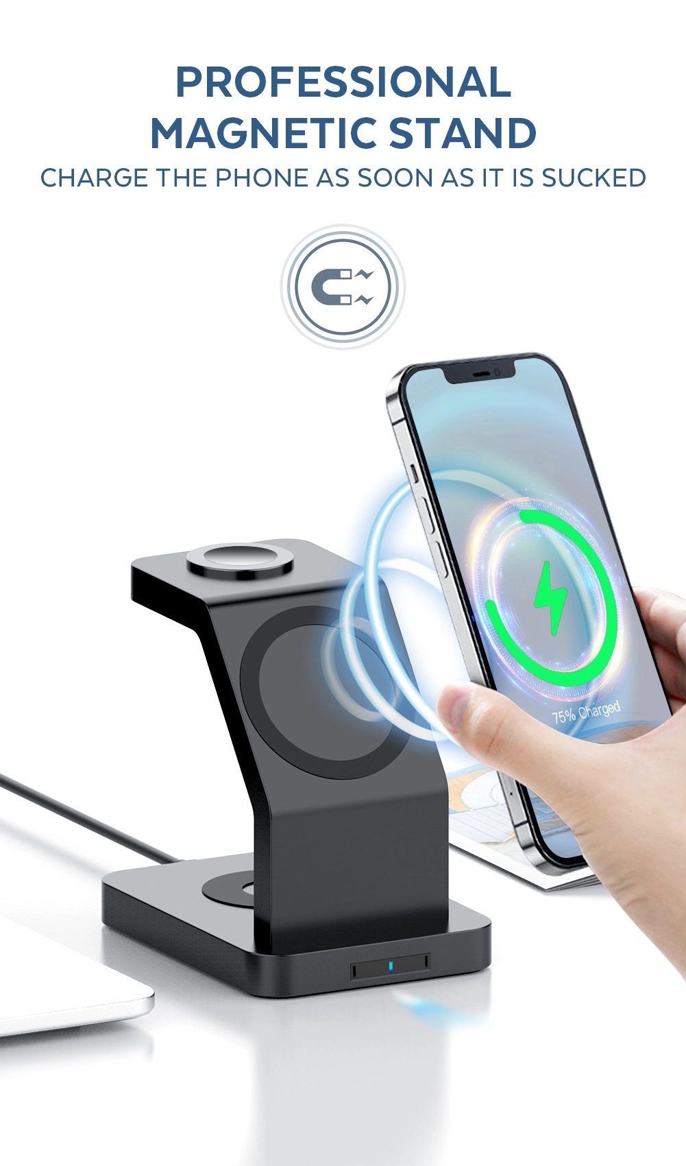 3 in 1 Wireless Charging Station for Multiple Devices 2